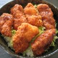 みうぴょん's cooksnap of when they made ☆我が家名物　わらじ丼☆.