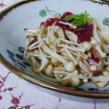 ピンクのたまご's cooksnap of when they made えのきの梅おかかあえ.