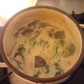 chiemake's cooksnap of when they made ほうれん草の豆乳スープ☆生姜IN.
