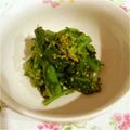 ワカンダ's cooksnap of when they made 菜の花の辛子あえ.