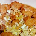 けいちょち's cooksnap of when they made 鶏むね肉の唐揚☆薬味ソースがけ.