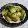 かよpon's cooksnap of when they made 博多蕾菜の白すりゴマバター炒め.