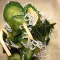 ann_apri's cooksnap of when they made 胡瓜とワカメとしらすの酢の物（生姜風味）.