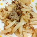 うめぼしだいすき's cooksnap of when they made 新じゃがと牛肉の炒めもの♪.