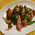 せつみか's cooksnap of when they made 菜の花とやりいかのガーリック炒め.