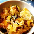 牛乳屋さんのキリン's cooksnap of when they made 炊き込み☆かぼちゃのご飯.