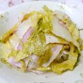 pyonpoco's cooksnap of when they made 白菜とベーコンの酒蒸し.