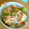 maru0310's cooksnap of when they made 小松菜とえのきのとろり丼。.