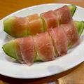 maezuchu's cooksnap of when they made 簡単★生ハムメロン.