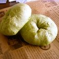 M／K's cooksnap of when they made 簡単ヘルシー青汁ベーグル♪.
