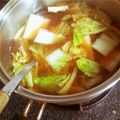 凜子。's cooksnap of when they made 絶品！ごま油で白菜の味噌汁！！.