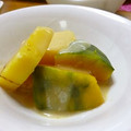 サボテンの母's cooksnap of when they made かぼちゃとさつまいものミルク煮.