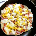 しーざあ's cooksnap of when they made フライパンで餅ピザ.