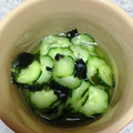 macotty's cooksnap of when they made きゅうりとわかめの酢の物.