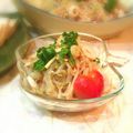yui蝶's cooksnap of when they made 人参ともやしと竹輪のエスニック春雨サラダ.