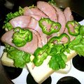 shizuとreo's cooksnap of when they made パストラミハムのオープンサンド.