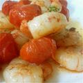 seciarasu's cooksnap of when they made エビとミニトマトのグリル.