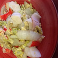 Kiyooyoo's cooksnap of when they made ご飯がススム白菜とカニカマの卵とじ☆.