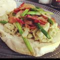 ARAMMIG's cooksnap of when they made スクランブルeggアスパラマフィンサンド.