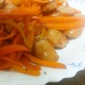 瀬川森乃's cooksnap of when they made にんじんとウインナーのシンプル炒め.