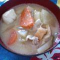 バウンド's cooksnap of when they made 金ごまたっぷり豚汁.