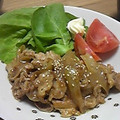 真弥家's cooksnap of when they made 炒めるだけ！！玉ねぎたっぷりの生姜焼き.
