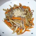 monemaruku's cooksnap of when they made 母の味！美味しく出来る簡単キンピラ！.