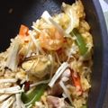 sy0517's cooksnap of when they made 後片付け簡単～フライパンパエリア！.