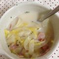 cafeorange's cooksnap of when they made 簡単★アレンジ 白菜の白みそ入りミルクスープ.