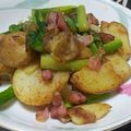 ちょびa's cooksnap of when they made 簡単アスパラとベーコンのじゃがバター醤油.