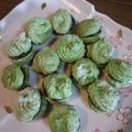 Riiiily's cooksnap of when they made ゆであずきの抹茶米粉ブッセ.