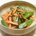 時花菜's cooksnap of when they made 人参ときぬさやと塩こんぶ炒め.