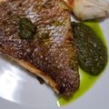ヨシヨッシー's cooksnap of when they made 真鯛のポワレ バジルソース.