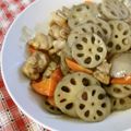 ハヌルアッパオンマ's cooksnap of when they made 鶏もも肉とレンコンの照り焼き風.