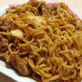 walnut2907's cooksnap of when they made 簡単すぎる豚キムチ焼きそば.