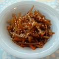 mybinue's cooksnap of when they made 簡単で美味しいゴボウのきんぴら.