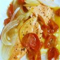 まろろん1357's cooksnap of when they made 電子レンジで美味しいトマト＆鮭の包み蒸し.