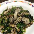 GeamGyu's cooksnap of when they made 牡蠣とほうれん草のオリーブオイル炒め☆.
