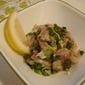 mybinue's cooksnap of when they made 鮮魚屋のアジのタタキ.