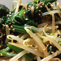 ゆかはり's cooksnap of when they made もやしとほうれん草のナムル♪.