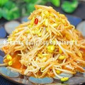 ruruchirin's cooksnap of when they made 豆もやしとえのきのピリ辛炒め.