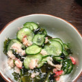 つよしのごはん's cooksnap of when they made わかめきゅうりカニかまの酢物.