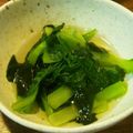 つむつむさん☆'s cooksnap of when they made 小松菜とワカメのお浸し.