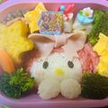 toto0314's cooksnap of when they made 大きなリボンのマイメロちゃん♡キャラ弁.