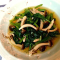 まさロボ's cooksnap of when they made ★ほうれん草とシメジの煮びたし.