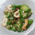 momoママ1001's cooksnap of when they made オクラとちくわのなめ茸和え.