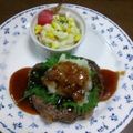 もはー's cooksnap of when they made 簡単ジューシー☆和風ハンバーグ.
