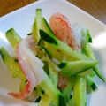 おぶうさま's cooksnap of when they made きゅうりとかにかまの手間なしサラダ.