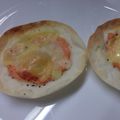 KaNa2580's cooksnap of when they made 簡単！餃子の皮で明太子チーズピザ.
