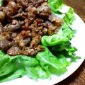 pumilala's cooksnap of when they made 塩麹牛肉☆スタミナの一皿.